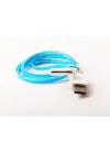 Vcom CU272FS Iphone 4 1mt Ledli Kablo Mavi
