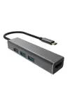 Vcom DH318 Type-C To Usb 3.0-3 Hdmi Çevirici