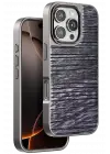 Venco iPhone 16 Pro Wave Kapak - Derin Mor