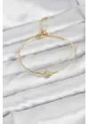 Yonca Model Gold Renk Kadın Bileklik