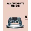 Bluetooth Kablosuz PS4 Gamepad Çift Motorlu Siyah Controller