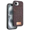 Onegif Apple iPhone 16E Bright Simli Kapak - Derin Mor