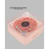 Retro Bluetooth Hoparlör PEMBE