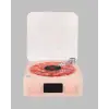 Retro Bluetooth Hoparlör PEMBE