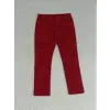5 yaş dar paça kadife kız çocuk pantolon kırmızı