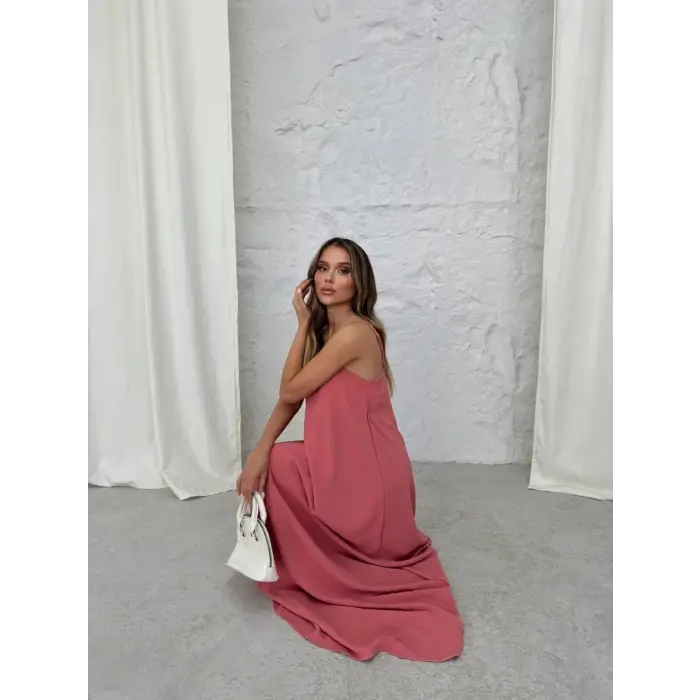 Aerobin uzun elbise pembe pt