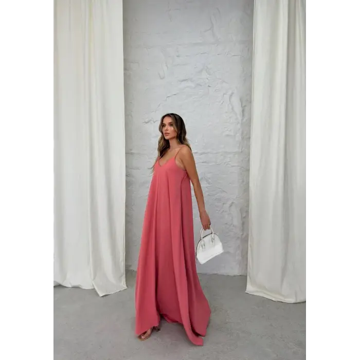 Aerobin uzun elbise pembe pt