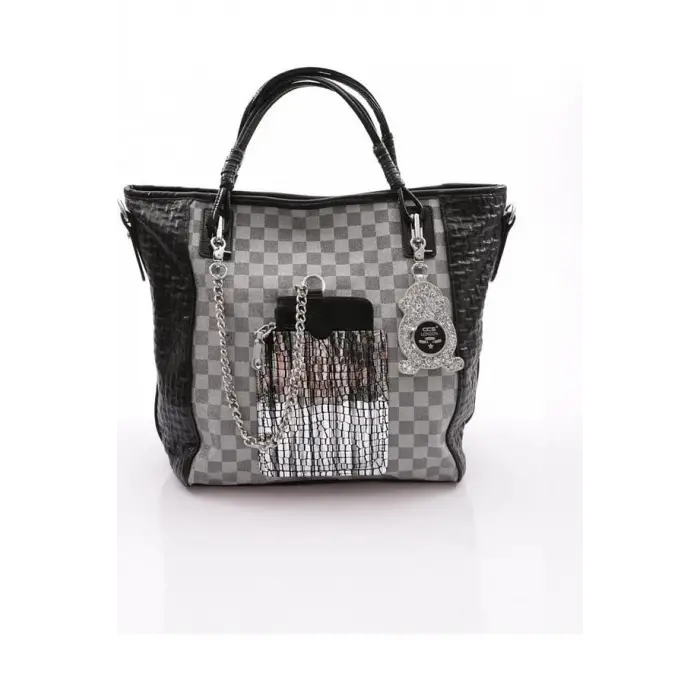 Avaj Siyah Cilt Omuz Çantası