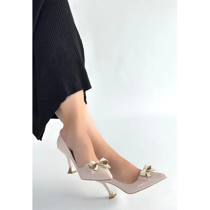 Coby Bej Rugan Topuklu Ayakkabı