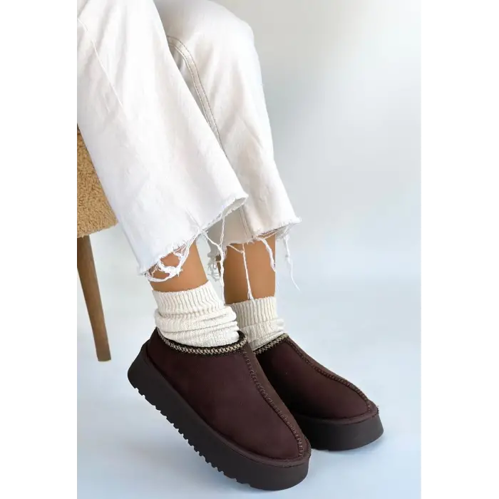 Foyk Kahverengi Süet Bot