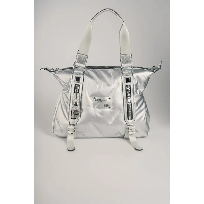 Tiven Gri Cilt Omuz Ve Kol Çantası