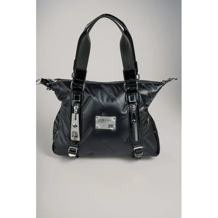 Tiven Siyah Cilt Omuz Ve Kol Çantası