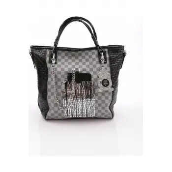 Avaj Siyah Cilt Omuz Çantası