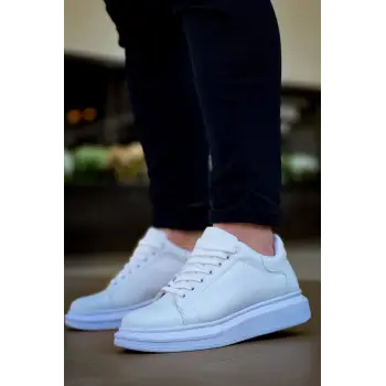 KB-X500  Kuback Bağcıklı Beyaz  Günlük Erkek Ayakkabı