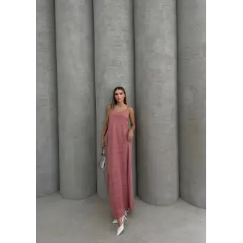 Piliseli uzun elbise