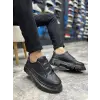 KB-703 Kuback Kömür Cilt Lastikli Günlük Erkek Ayakkabı