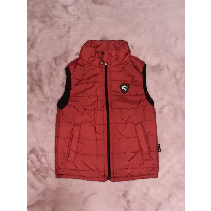3-8 yaş cepli şişme yelek erken çocuk bordo