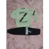3-9 yaş z baskılı alt üst takım siyahmint erkek çocuk