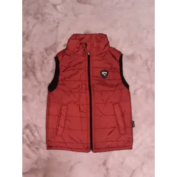 3-8 yaş cepli şişme yelek erken çocuk bordo