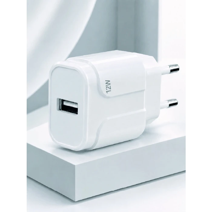 12W USB Şarj Adaptörü 5V 2.4A Hızlı ve Güvenli Şarj Başlığı