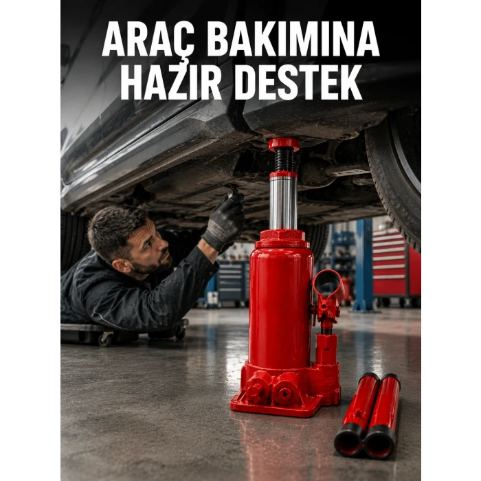 2 Ton Hidrolik Kaldırma Gücü ile Güvenli Araç Desteği