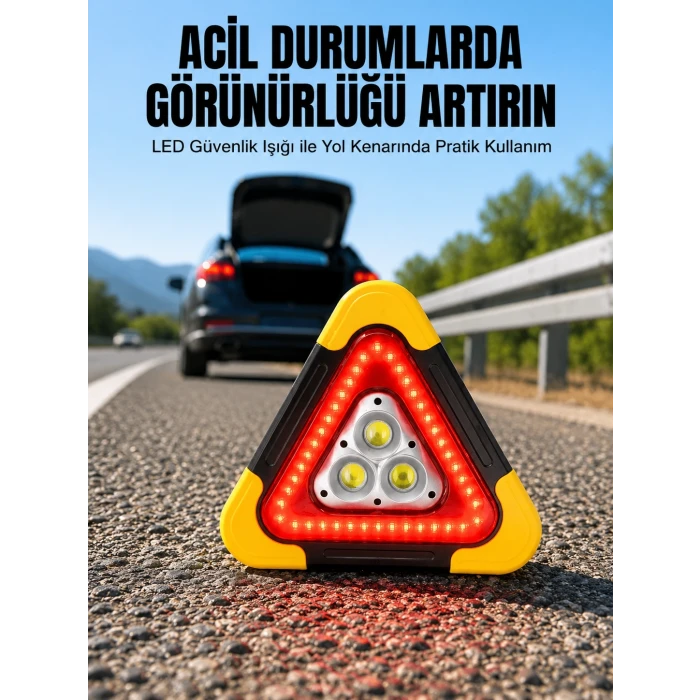2000mAh Kapasiteli Taşınabilir Üçgen Park Lambası Yeni Nesil