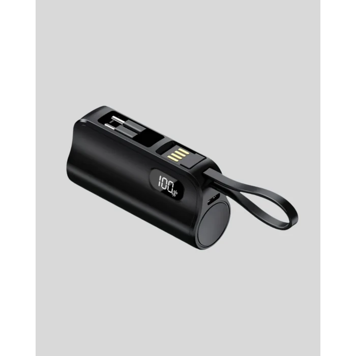 2000mAh Mini Powerbank Dahili Konektörlü PD 20W