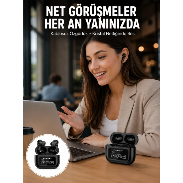 2025 Model Bluetooth Kulaklık Dokunmatik Ekran Yüksek Ses Kalitesi Yeni Nesil