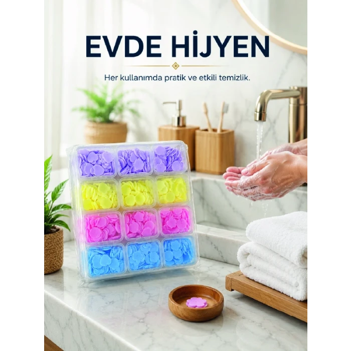 24 Adet Tek Kullanımlık Yaprak Sabun