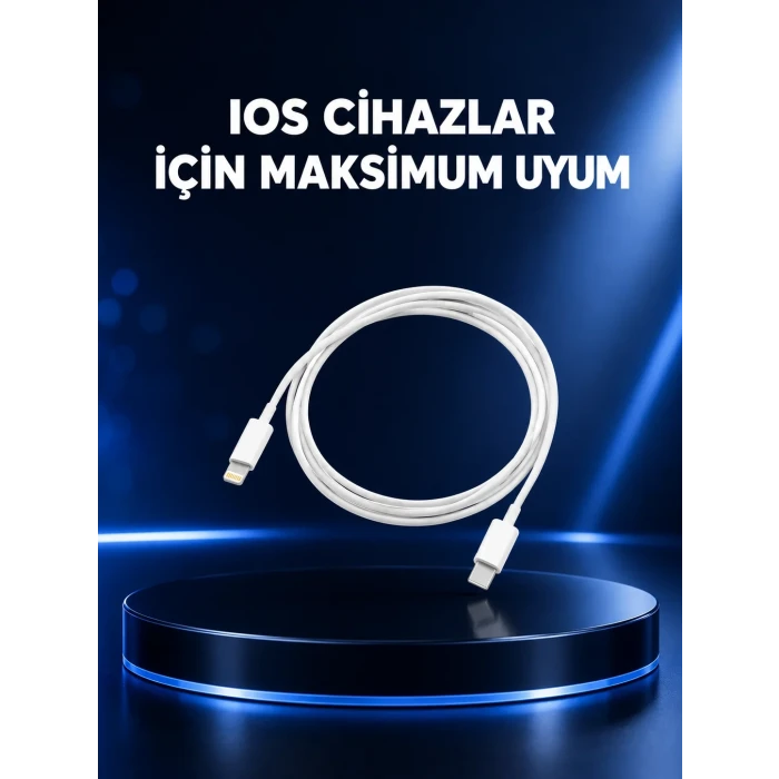 30W Type-C Lightning Hızlı Şarj Kablosu 1.2m iPhone Uyumlu