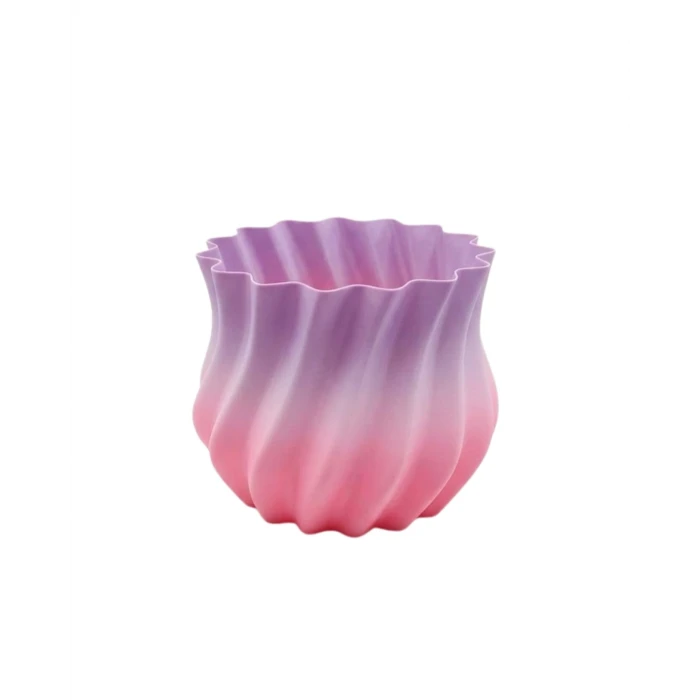 3D KIVRIMLI VAZO PEMBE