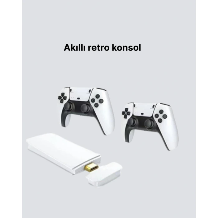 3D ve 4K Görüntü Kaliteli Çok Oyunculu Retro Oyun Konsolu