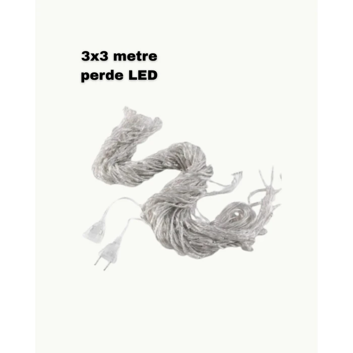 3x3 LED Işık Perdesi Şelale Model İç Dış Mekân Dekorasyonu