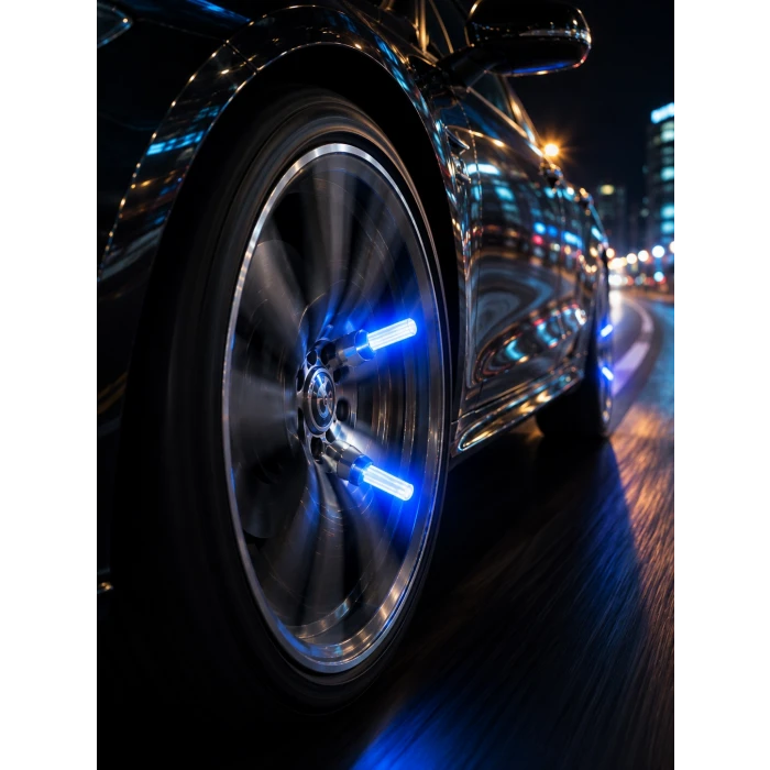 4lü LED Sibop Işığı Hareket Sensörlü Araç Lastik Sibop Lambası