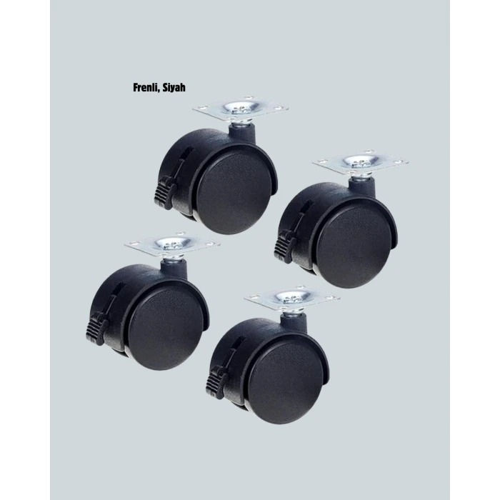 4’lü Kilitli Tekerlek Ayak 4 cm Sessiz ve Dayanıklı