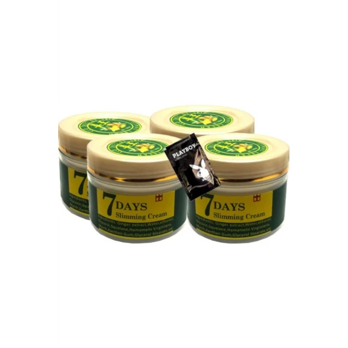 7Days 4lü Adet Ginger Miracle Slimming Cream Kremi  100 ml + 1 Adet Jel Hediyeli