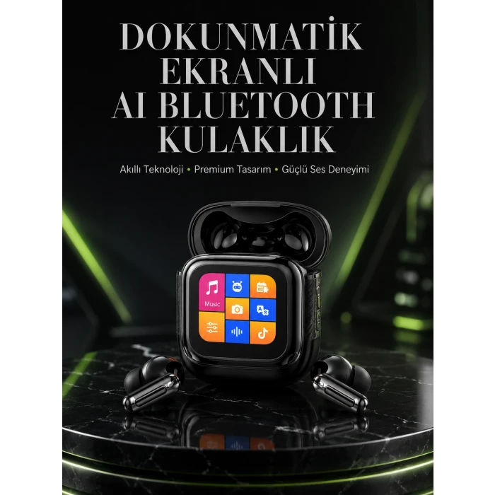 Akıllı Dokunmatik Kontrol AI Özellikli Bluetooth Kulaklık