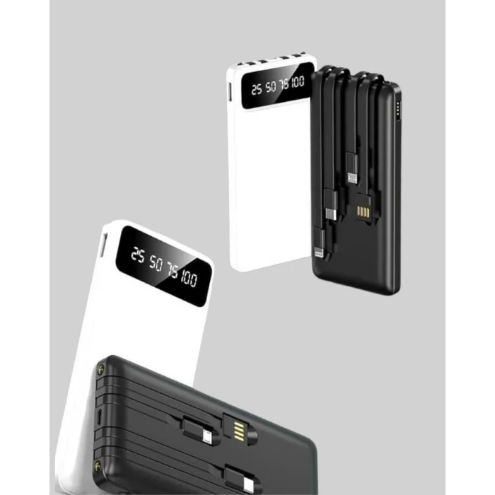 Akıllı LCD Ekranlı 20.000mAh Powerbank PD + USB + Type-C Yeni Nesil