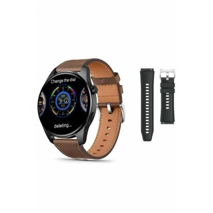 Akıllı Saat 1.5 Inç Amoled Ekran Çift Kordonlu GPS NFC Uyumlu