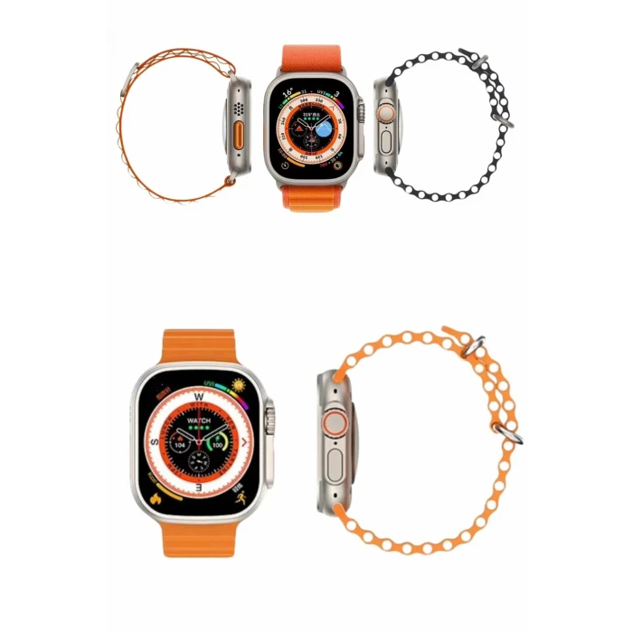 Akıllı Saat Android ve İOS Uyumlu 49 MM NFC Özelliği GPS Takibi