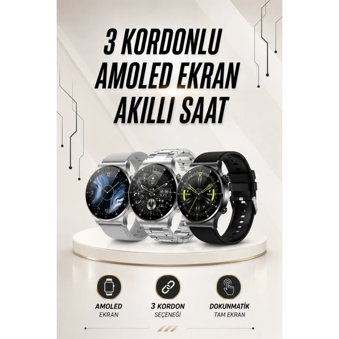 Akıllı Saat Arama Cevaplama Müzik Dinleme GPS Takibi