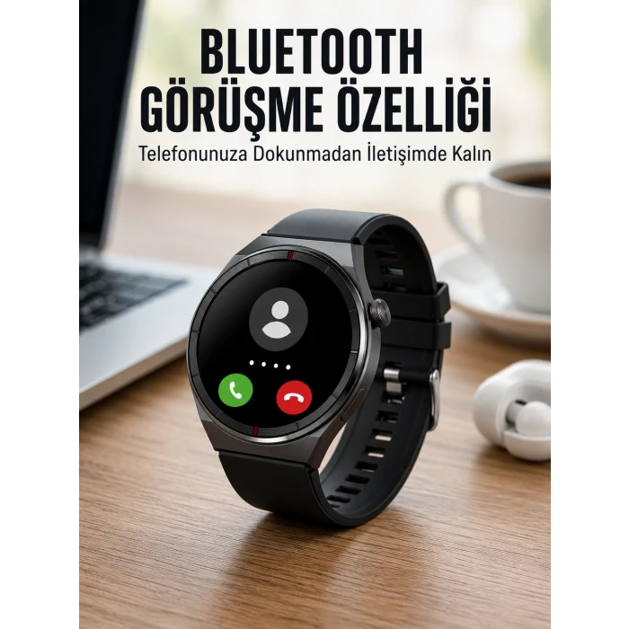 Akıllı Saat Nabız Sensörlü Bildirim Görebilen Spor Modları GPS Takibi Yeni Nesil