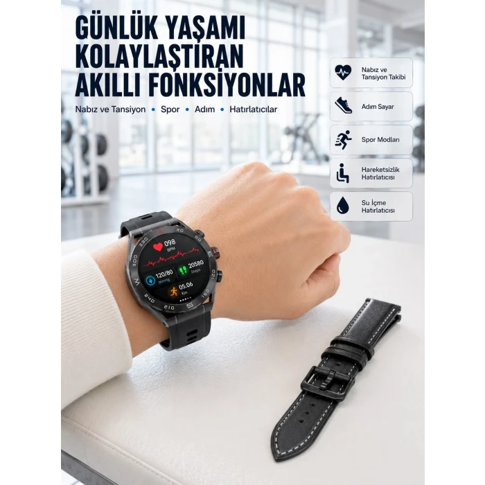 AMOLED Ekranlı 5G Android Akıllı Saat SIM Kart Destekli Kameralı Akıllı Saat