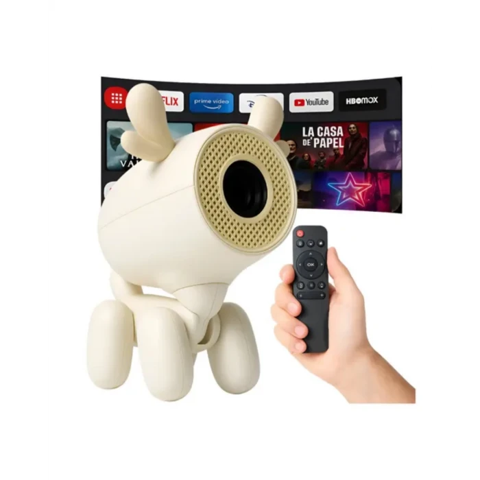Android Sistemli Mini Projektör Dolby Hoparlörlü Kablosuz Projeksiyon