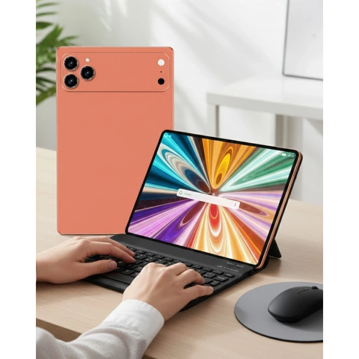 Android Tablet Klavyeli Set Stylus Kalem Kılıf Cam Dahil