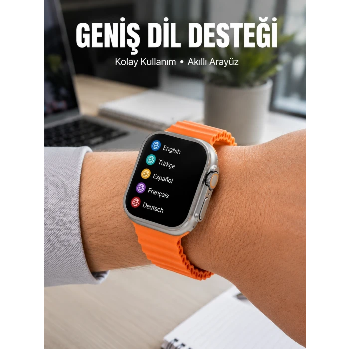 Android ve İOS Uyumlu Uyku ve Sağlık Takibi Yapabilen 3 Kordonlu Akıllı Saat
