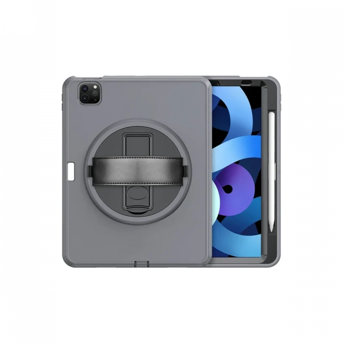 Apple iPad Pro 11 (2018) Kılıf Hand Strap Tablet Kılıfı - Gri