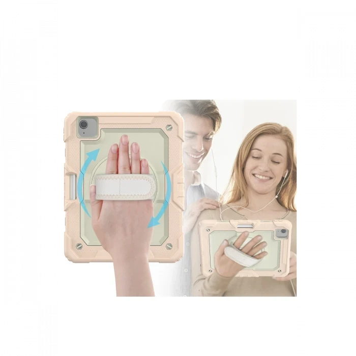 Apple iPad Pro 11 (2020) Kılıf Strap New Tablet Kapak - Pembe