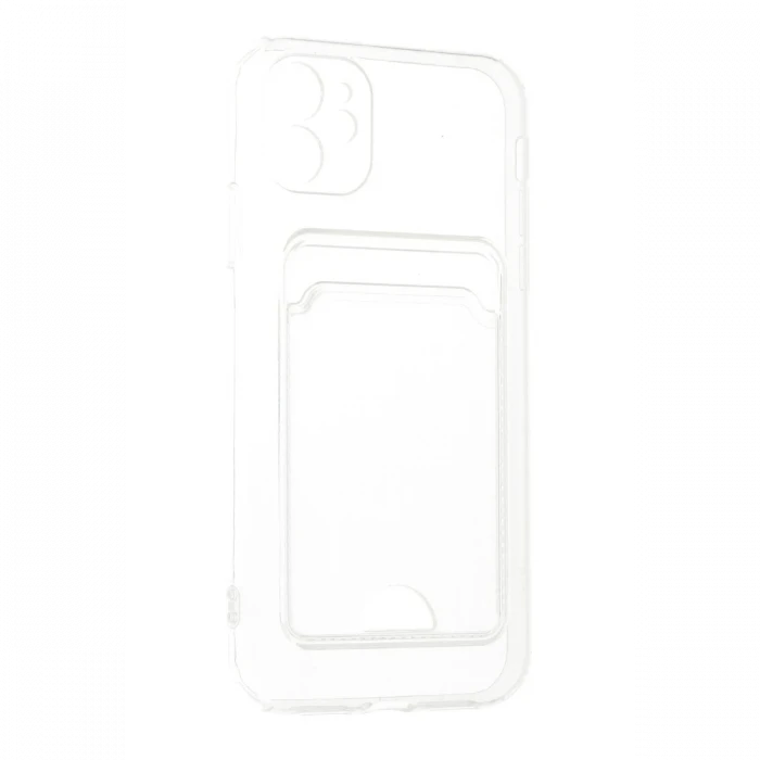 Apple iPhone 11 Kılıf Kart Şeffaf Silikon - Şeffaf