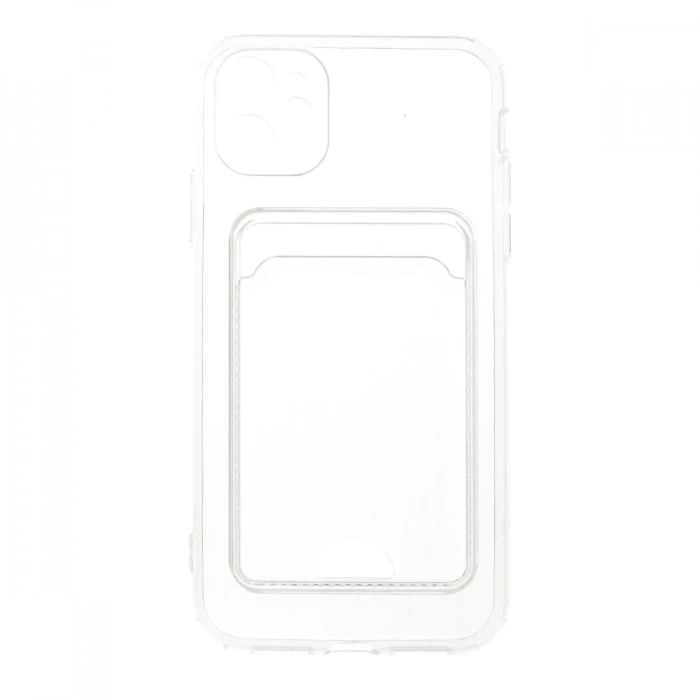 Apple iPhone 11 Kılıf Kart Şeffaf Silikon - Şeffaf